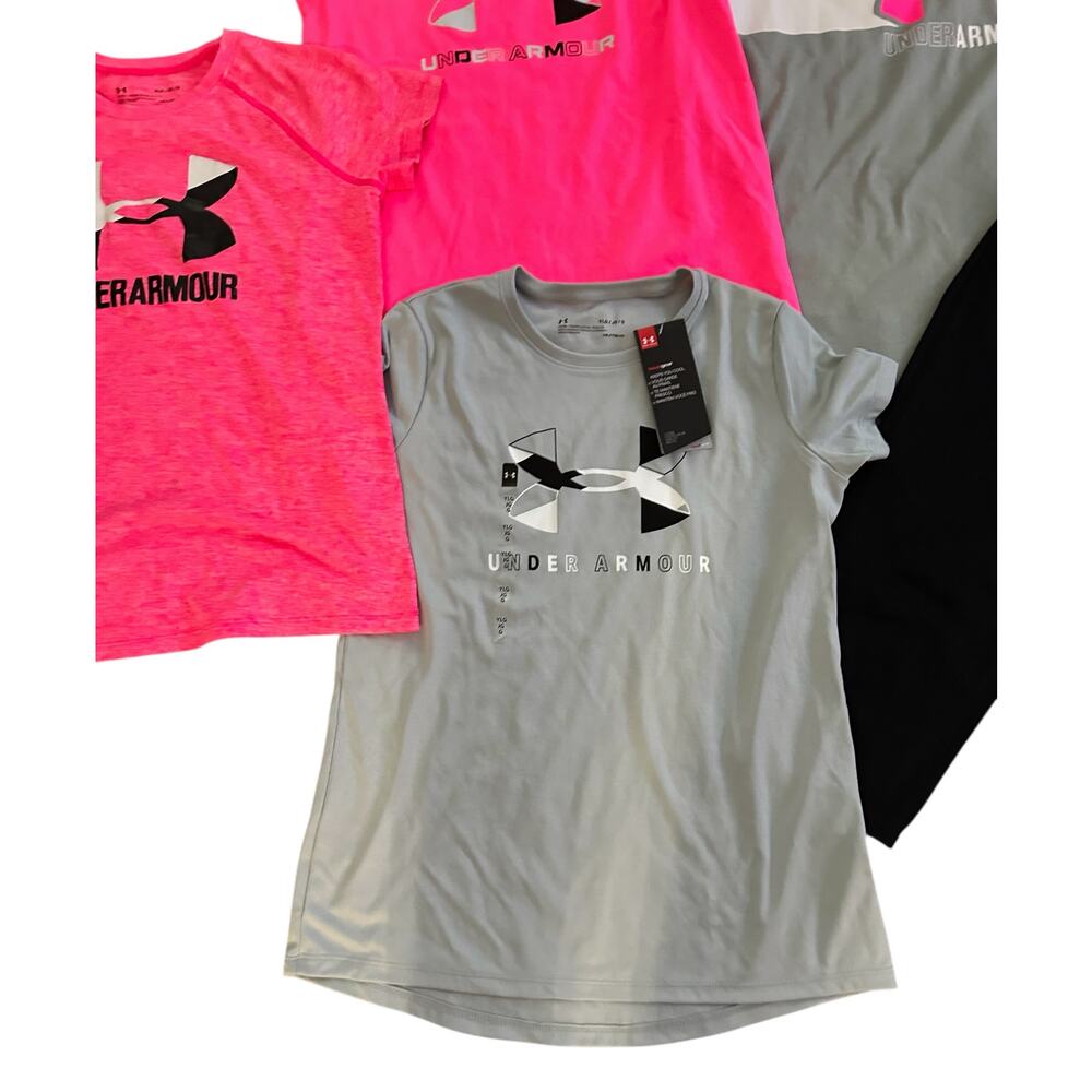 Under Armour Girls T-Shirt and Capri Bundle Size LARGE - Picture 2 of 6